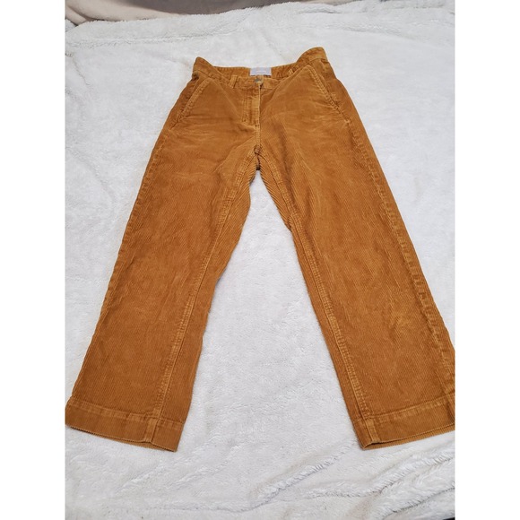 Everlane Pants - Everlane Tan Corduroy Cropped Pants Women Small 28 Classic Capsule Academia Boho